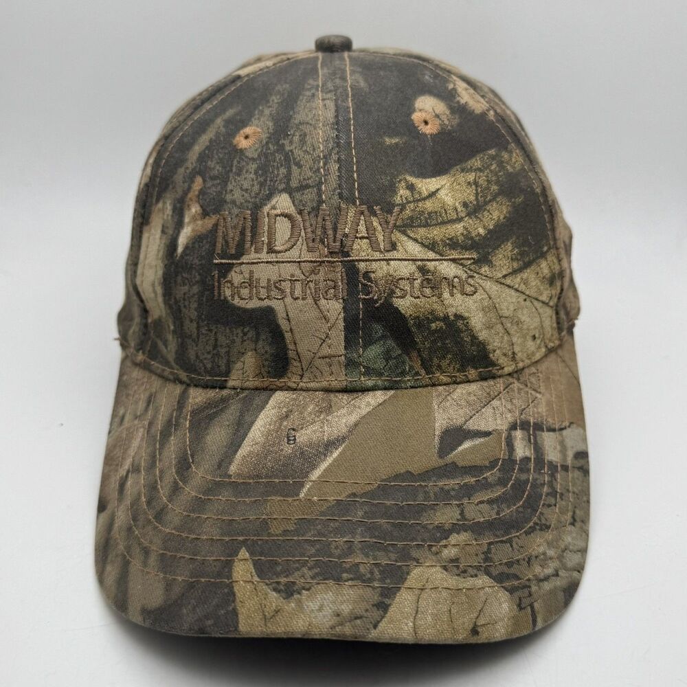 Midway Industrial Systems Camo Hat Cap Legend Cotton Hook and Loop Adjustable